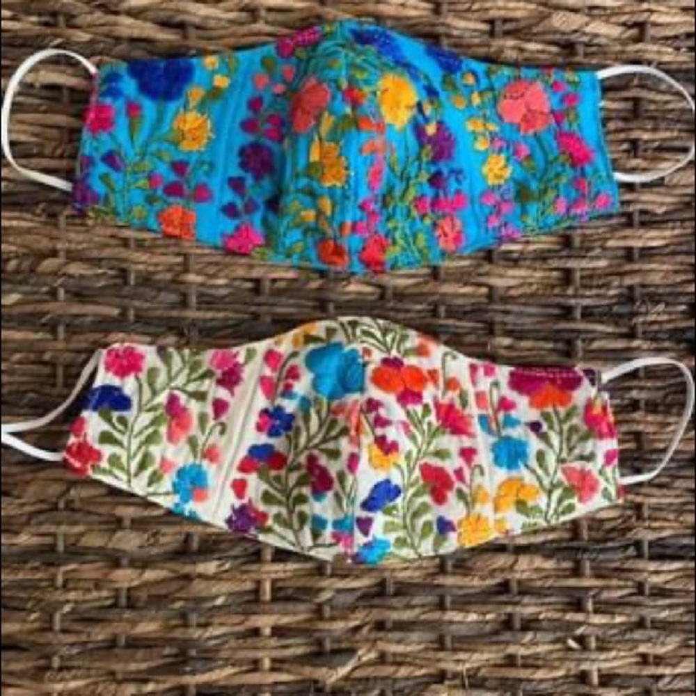 Beautiful Embroidered Face Masks